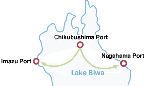 Chikubushima Cruise map